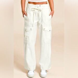 Free People Park Avenue Cream Pants XS Worn Once $148 New
